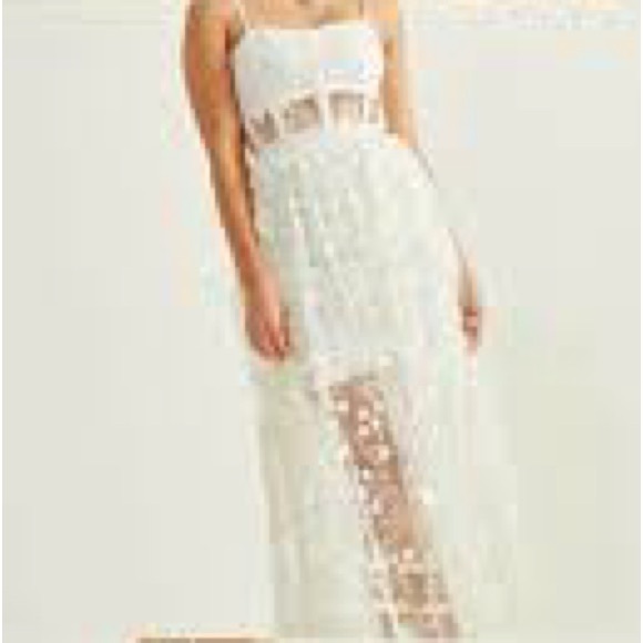 Altar’s State White Floral Lace Dress - Picture 2 of 7